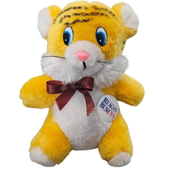 Vintage House of Lloyd Reagan Bush 1984 Bear Yellow 8" Political Republican - Picture 1 of 10